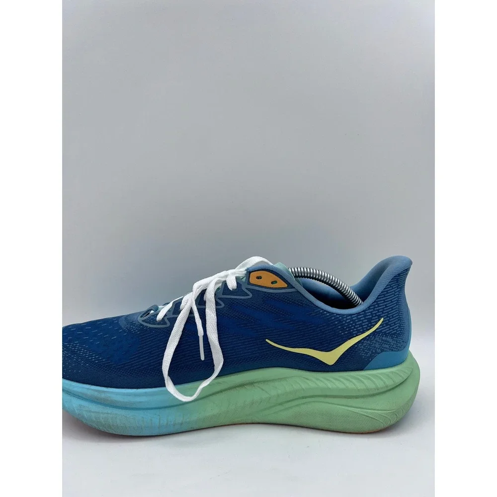 Hoka Mach 6 Mens‎ Running Shoes Blue Green Athletic Sneakers 1147790 DDW Sz 11.5
